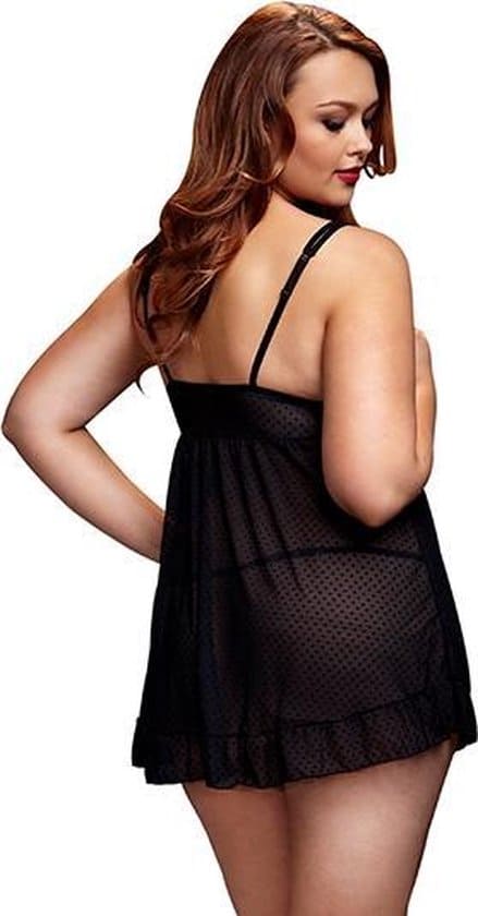 Baci sheer babydoll & open cup bra - фото 4 | lovedoll еротична сорочка для секс-ляльки