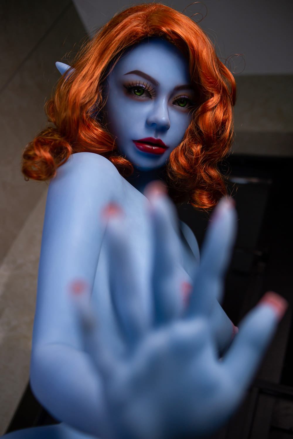 Секс-лялька cora - фото 17 | lovedoll Секс-лялька cora рудоволоса без одягу крупним планом