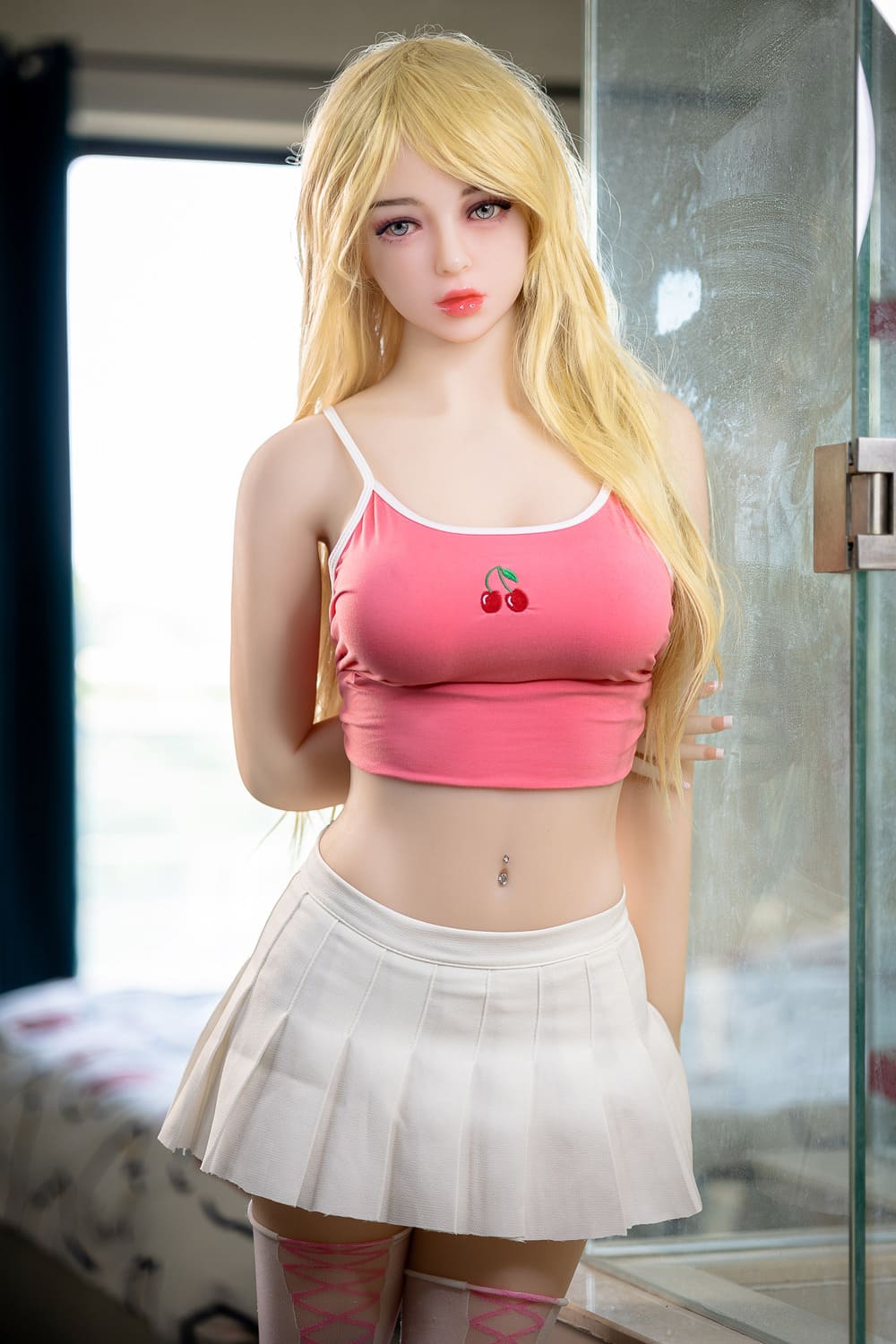 Секс-лялька milly - фото 3 | lovedoll Секс-лялька milly в рожевому топі та білій спідниці