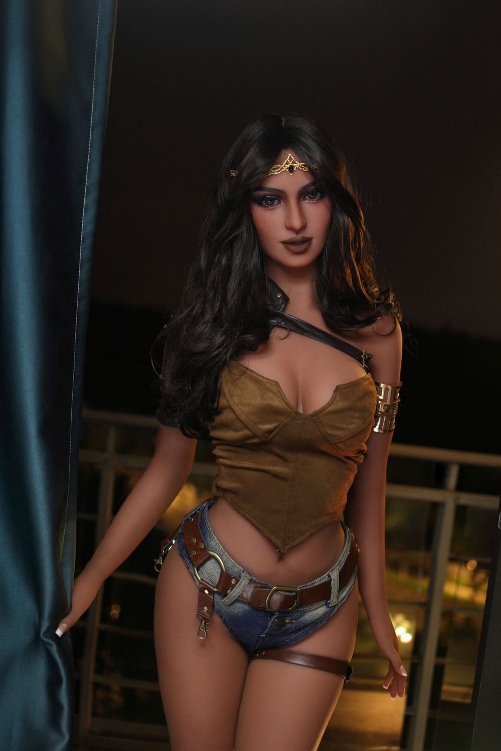 Секс-лялька roxane - фото 2 | lovedoll Секс-лялька roxane у коротких джинсових шортах