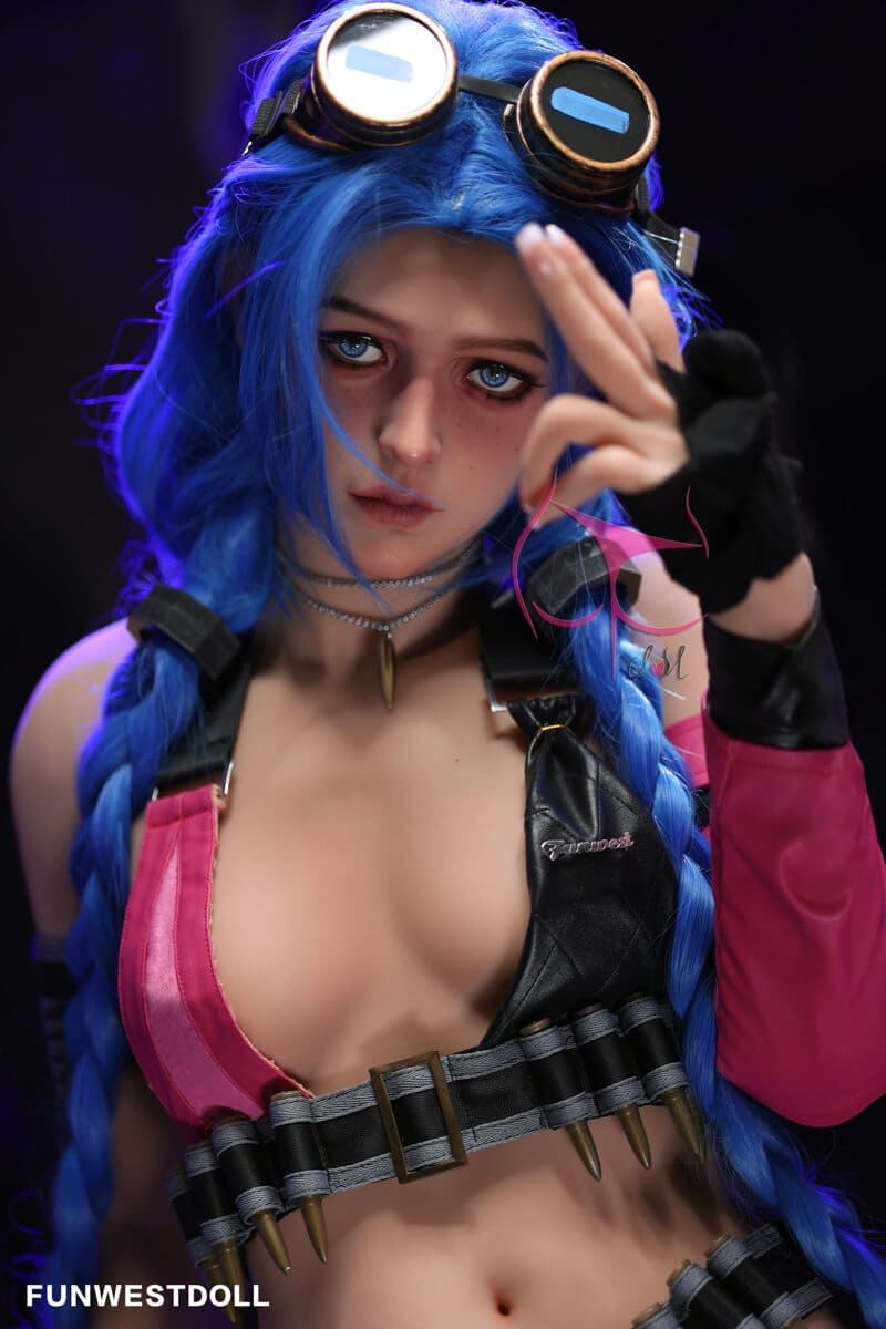 Секс-лялька jinx - фото 1 | lovedoll Секс-лялька jinx з синім волоссям