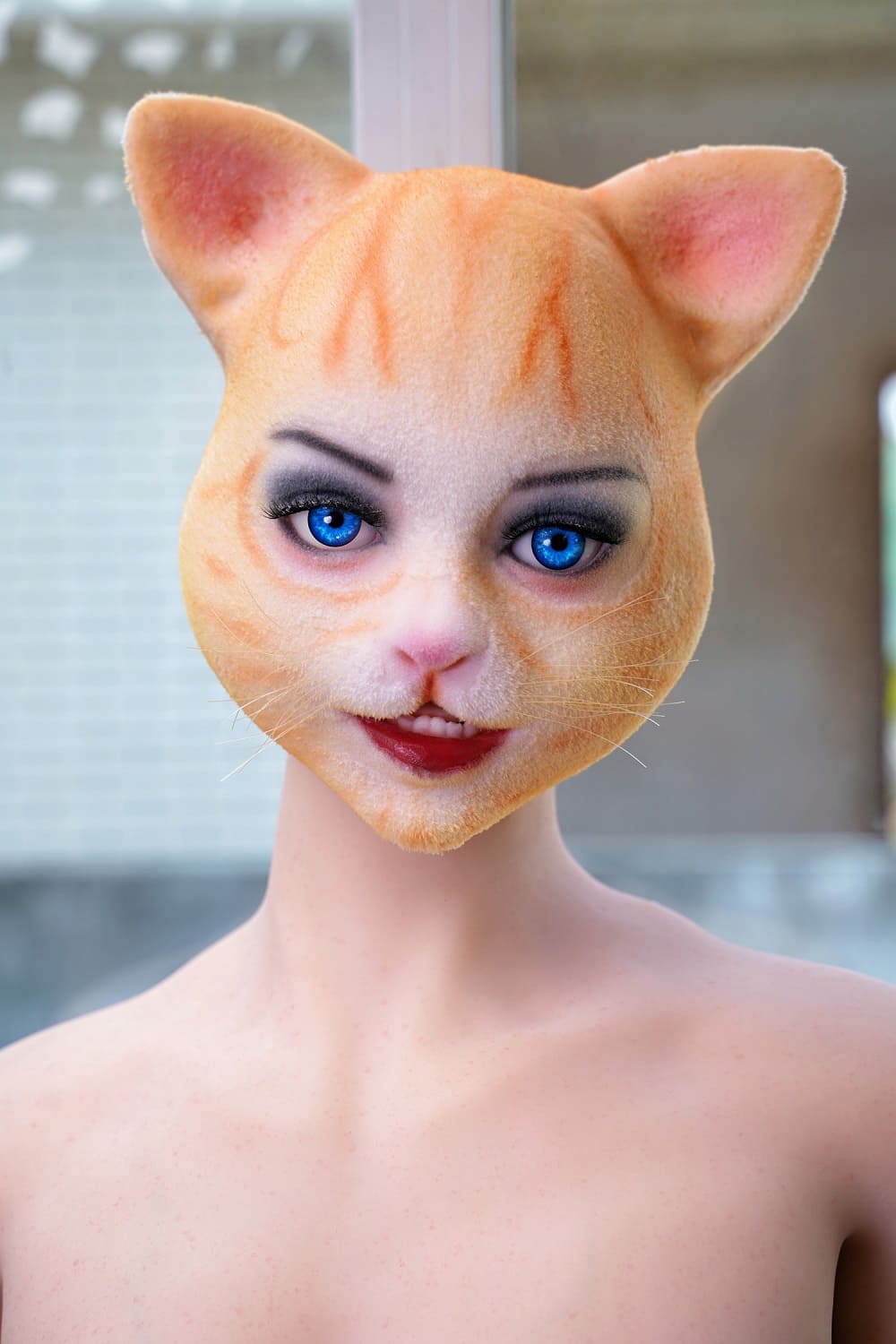 Секс-лялька cattie - фото 21 | lovedoll Секс-лялька cattie з головою кішки і блакитними очима