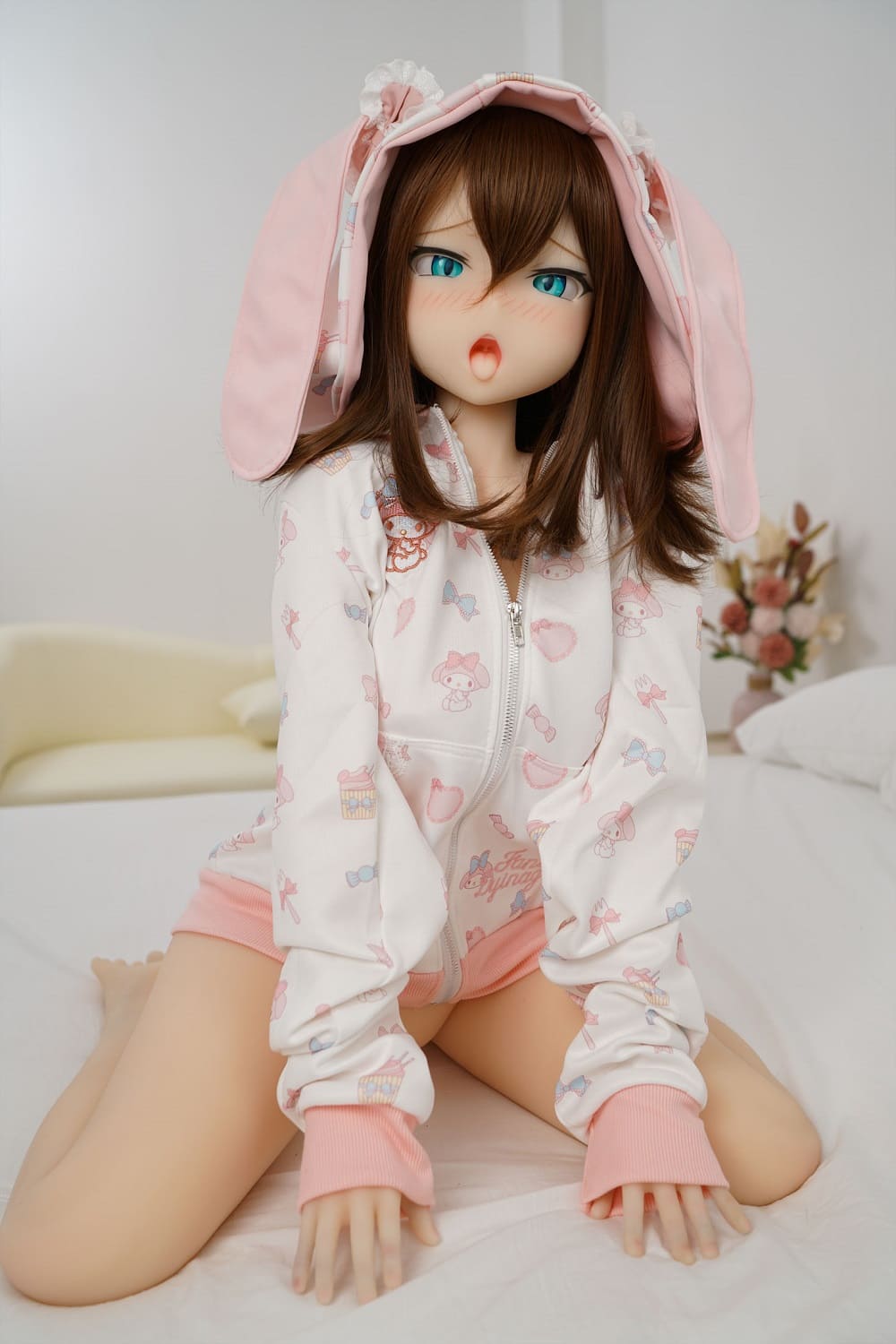 Секс-лялька veska - фото 3 | lovedoll Секс-лялька veska в кофті з вушками зайця