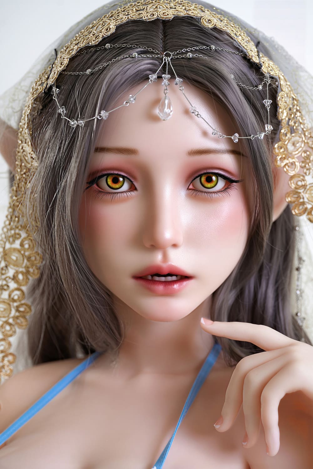 Секс-лялька eliria - фото 3 | lovedoll Секс-лялька eliria ельфійка з жовтими очима та гострими вухами
