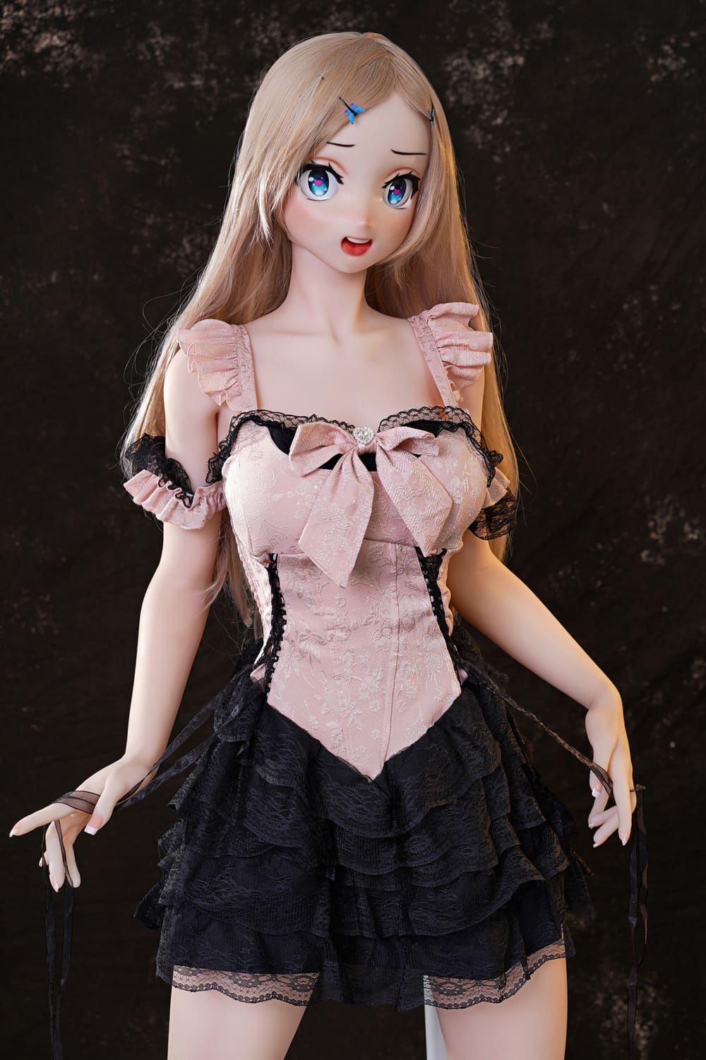 Секс-лялька sacura - фото 2 | lovedoll Секс-лялька sacura в стилі аніме у рожево-чорній сукні